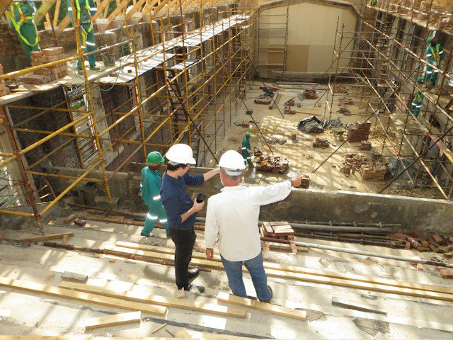 project managers on construction site